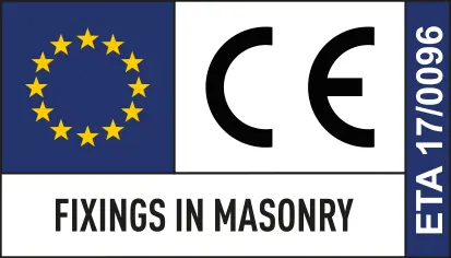 Pictograma Fixings in masonry ETA 17 0096