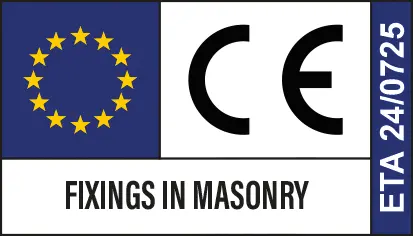 Pictograma Fixings in masonry ETA 24 0725