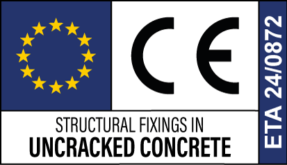 Pictograma Structural Fixings in Uncracked Concrete ETA 24 0872